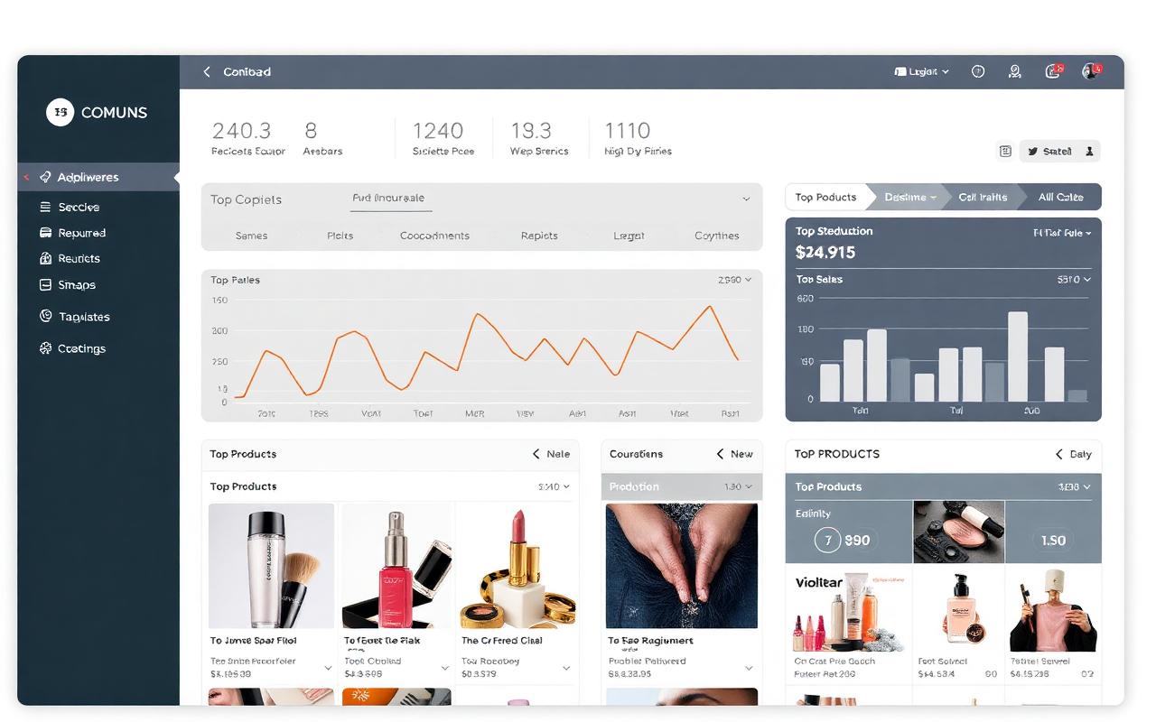 Cosmetics Sales Analytics — Analytics Dashboard screenshot