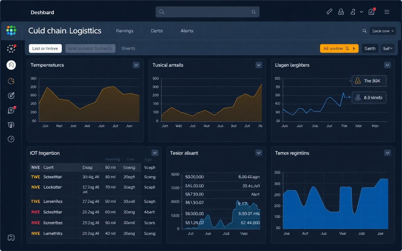 Cold-chain IoT Monitoring — IoT Dashboard screenshot