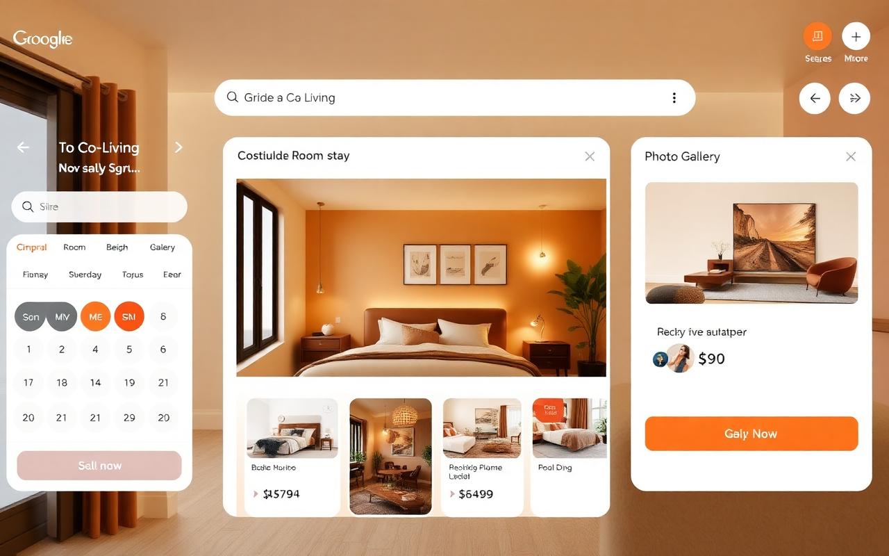 Co-living & Short-stay Booking — Booking Web App screenshot