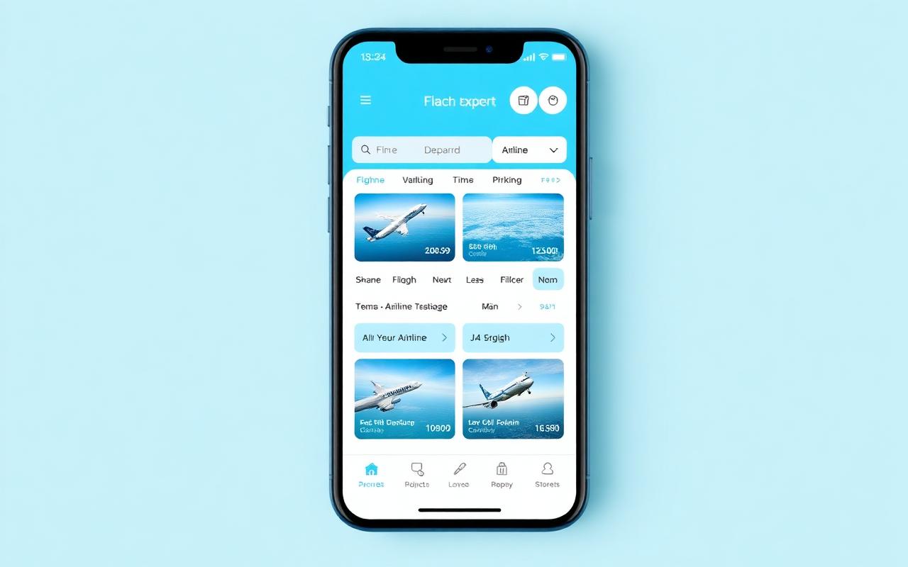 Flight Search & Booking App — Mobile App screenshot